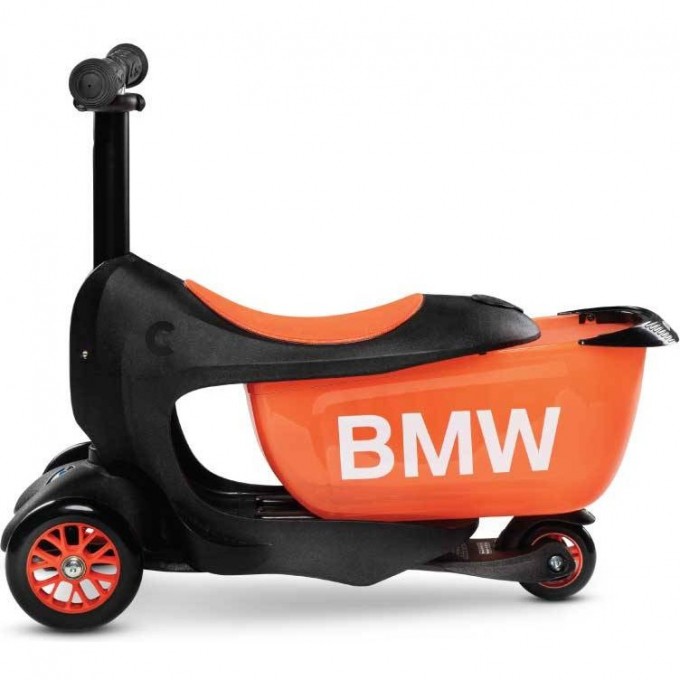 Самокат MICRO BMW MINI2GO черно-оранжевый MM0291