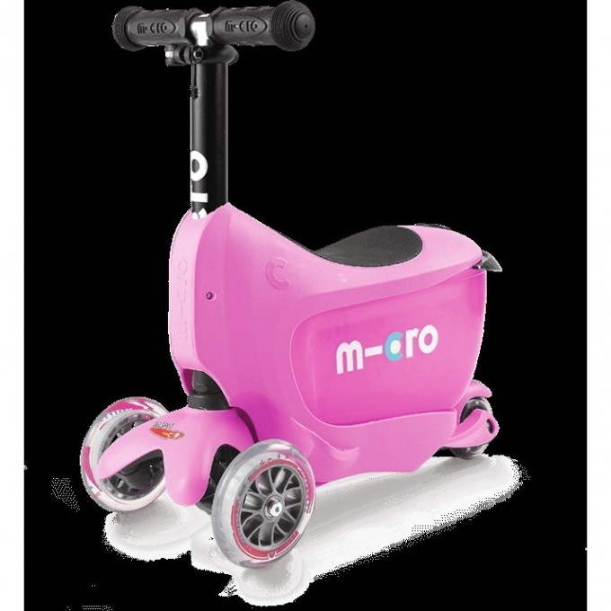 Самокат MICRO MINI2GO DELUXE розовый дисконт mmd029d