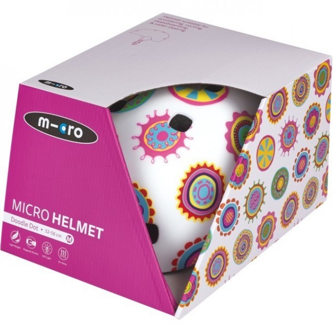 Micro box. Шлем Micro Стикеры (s) Box. Micro шлем круги (s)